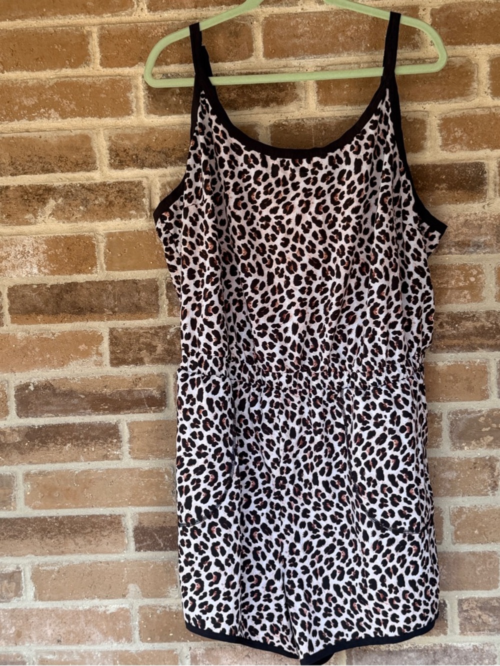 torrid Leopard Print Sleeveless Romper - Black and Brown